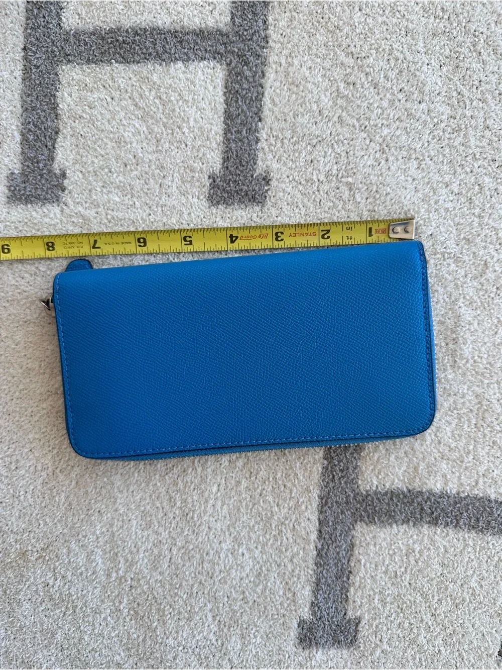 Coach Blue Leather Zip Wallet